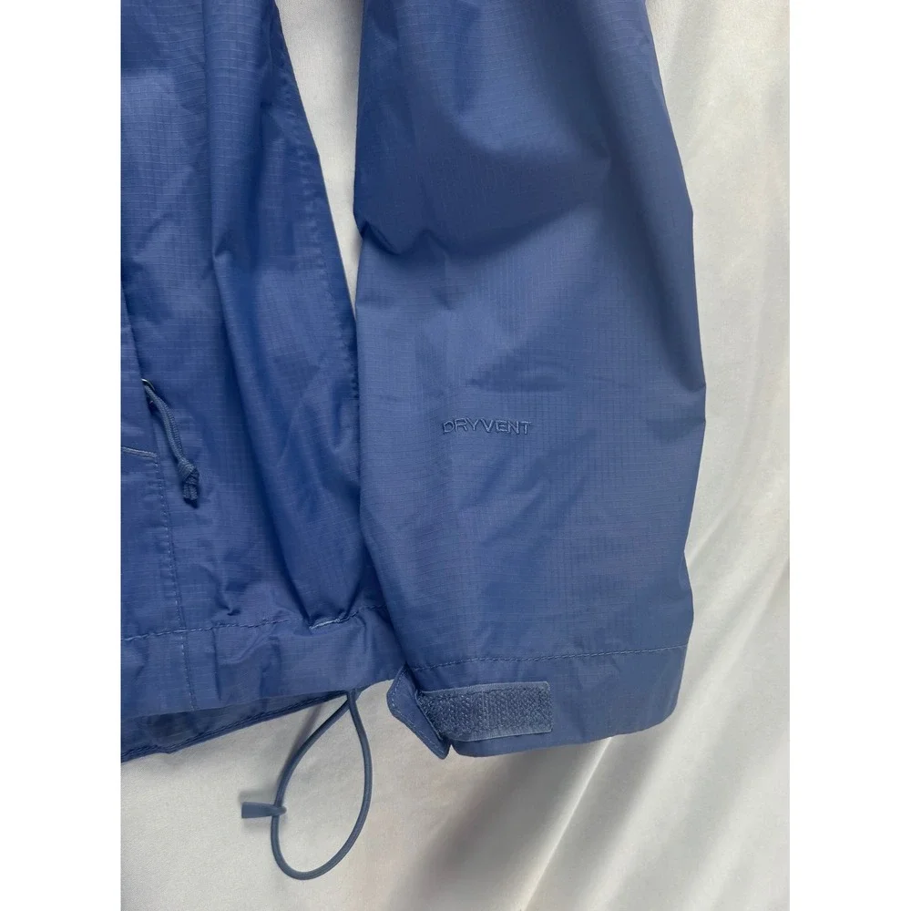 The North Face DryVent Rain Jacket Womens Medium Blue Hooded Waterproof Shell